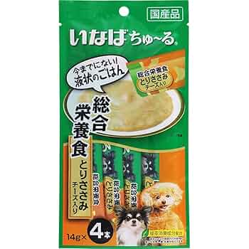 Amazon | いなば ちゅ~る 総合栄養食 とりささみ チーズ入り 4本